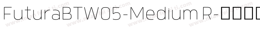 FuturaBTW05-Medium R字体转换